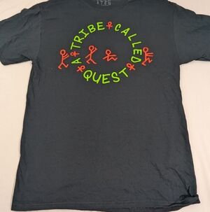 ATCQ A Tribe Called Quest Band Merch Black Tshirt Influential Rap Group Medium